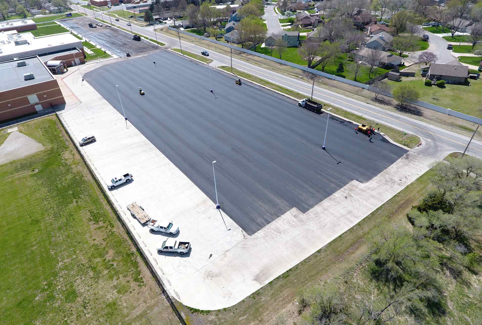 Valley Center Middle School Asphalt Paving Company Wichita KS